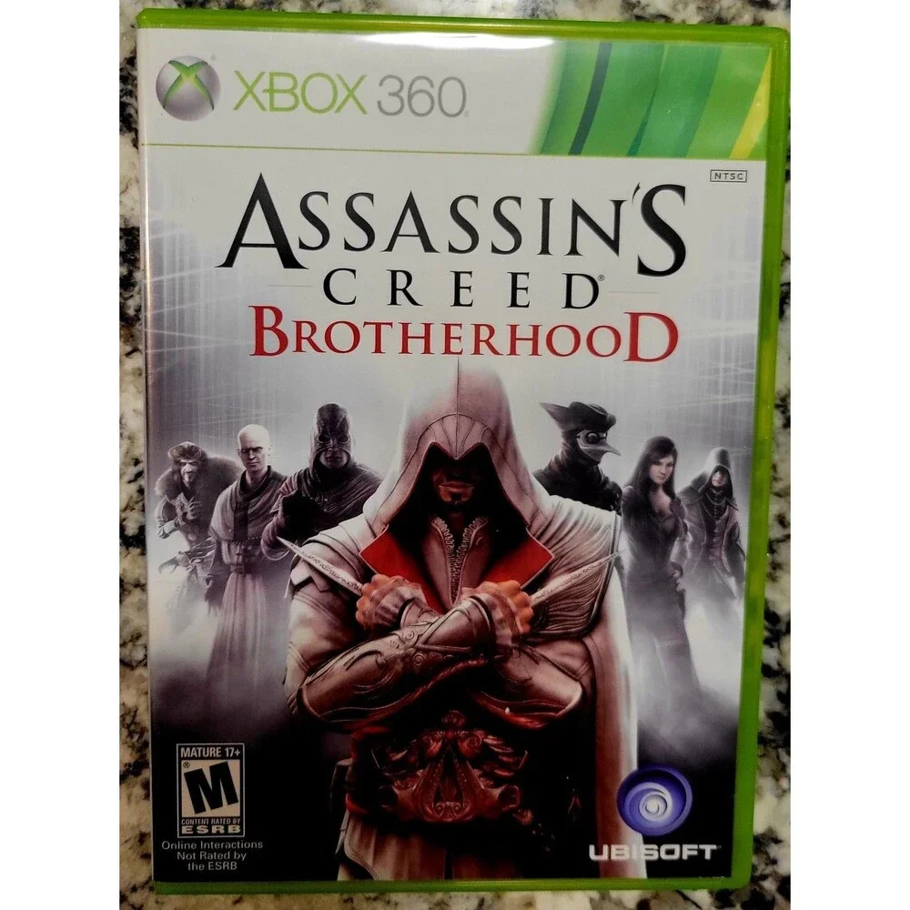 XBOX 360: ASSASSIN'S CREED BROTHERHOOD, CIB, Manual, Tested, VG Cond, Fast Ship